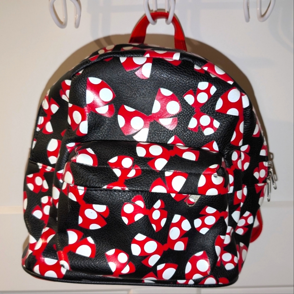 Disney Minnie Mouse Mini backpack with red and white bows